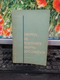 Doru Cosma, Dreptul de folosință asupra locuințelor, București 1963, 164