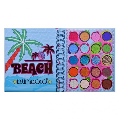 Palete de Machiaj, KEVIN &amp;amp; COCO, Colour Fruit Party, Fard de Pleoape, 20 culori, 15.3 x 17.4 x 1.2 cm foto