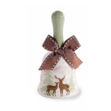 Clopotel Craciun ceramica multicolora IU &Oslash; 5 cm x 10 H