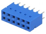 Soclu PCB-PCB mamă 2,54mm 12 pini aurit drept
