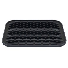 Covoras din Silicon pentru Scurgere Vase, Uz Casnic, Rezistent la Temperaturi Ridicate, Izolator, 30x24 cm, Negru