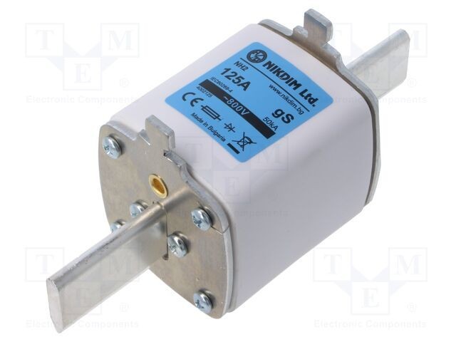 Siguranță industrială NH2 125A 800VAC gS NIKDIM LTD