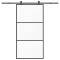 vidaXL Ușă glisantă cu set feronerie 102x205 cm ESG sticlă și aluminiu 3332808