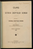 1926 Rara ISTORIA, ORIGINEA DREPTULUI ROM&Acirc;N autograf ION PERETZ 456 pag Juridic