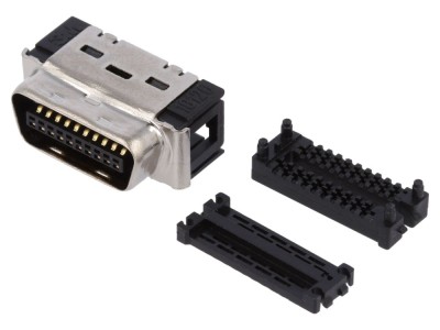 Conector MDR 20 pini ecranat, pe cablu foto