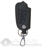 Husa cheie din piele pentru Audi A2 A3 A4 A5 A8, cusatura neagra , pentru cheie cu 3 butoane Kft Auto, AutoLux