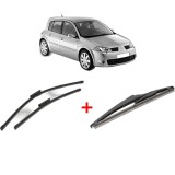 Cumpara ieftin Set 3 stergatoare RENAULT MEGANE II (BM0/1_, CM0/1_) 2002-2009, pentru parbriz si luneta, Valeo Silencio