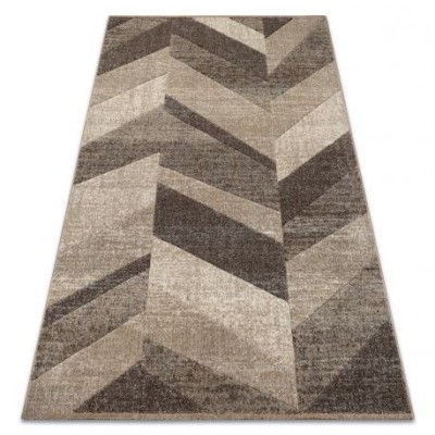 Covor Feel 5673/15055 Spic bej si maro si crem, 80x150 cm foto