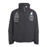 Mercedes AMG Petronas geacă de bărbați cu glugă Rain black F1 Team 2026 - L