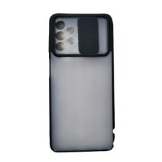 Huse siliconcu protectie camera slide Samsung Galaxy A72 , Negru