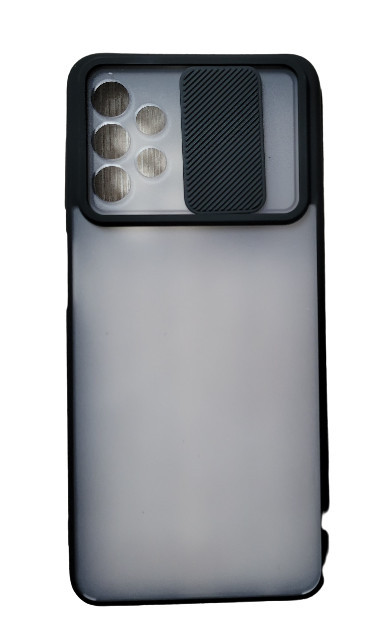 Huse siliconcu protectie camera slide Samsung Galaxy A72 , Negru