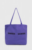 Cumpara ieftin Samsoe Samsoe poseta FRINKA culoarea violet, F20300113