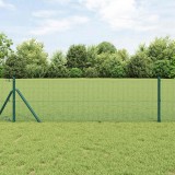 vidaXL Gard din s&acirc;rmă sudată Verde 0.4 x 10 m 42005017