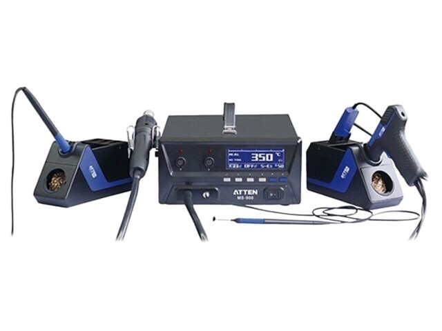 Stație de service ATTEN 230VAC cu afișaj LCD, putere 130W