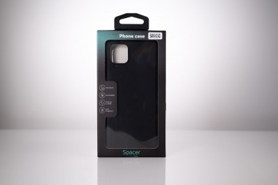 Husa Samsung Galaxy A12 Spacer, negru, grosime 1.5mm, material flexibil TPU &amp;quot;SPPC-SM-GX-A12-TPU&amp;quot; foto