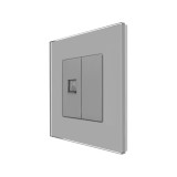 Cumpara ieftin Priza Internet cu Rama din Sticla LUXION SmartElectro IntelligentHouse