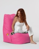 Cumpara ieftin Taburet puf beanbag de gradina Diamond Roz