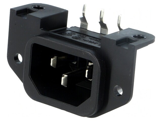 Conector Alimentare AC Tată 10A 250VAC IEC 60320