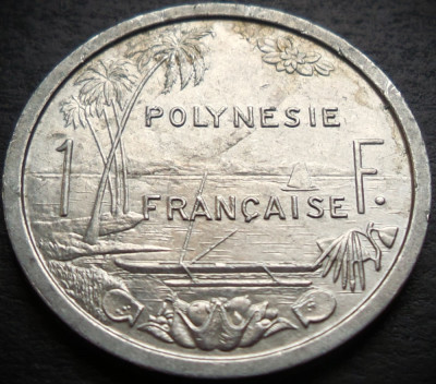 Moneda exotica 1 FRANC - POLYNESIE / POLINEZIA FRANCEZA, anul 1982 * Cod 3081 foto