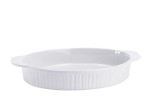 Cumpara ieftin Bol ceramica alba termorezistenta 35,5 x 22,5 x 6 cm