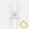 Amplificator Semnal Wireless WI-Fi 3 in 1 300Mbps, Frecventa 2.4G, 8 antene 5db, Configurare Rapida WPS, WI-FI Simultan, WAN, LAN, Alb