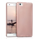 Husa pentru Huawei P8 Lite, Silicon, Rose Gold, 40471.81, Roz, Carcasa, Kwmobile