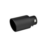 Ornament toba inox universal negru mat diametru 76mm Cod: M81 Automotive TrustedCars