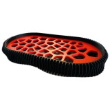 Sapuniera 3D, model Wave, Negru Rosu