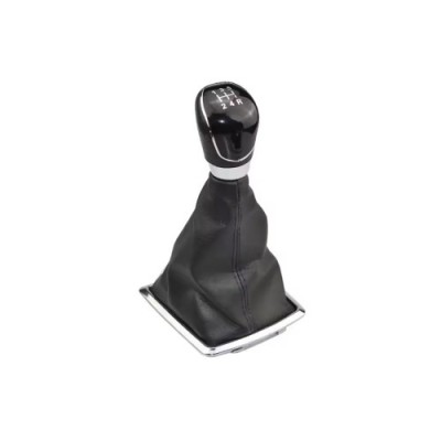 Maner si Manson schimbator imitatie piele compatibil Ford Focus MK2 cu 2 adaptoare pentru 5 si 6 viteze Cod: SC-150 Automotive TrustedCars foto