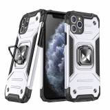 Wozinsky Ring Armor Husă Kickstand Tough Rugged Cover Pentru IPhone 11 Pro Max Argintiu 9111201919112