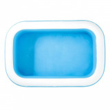 Piscină gonflabilă, albastru/alb, 262x175x51 cm dreptunghiular