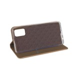 Husa tip carte SENSITIVE compatibila cu Samsung Galaxy A11, inchidere magenetica, Gold