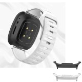 Curea din silicon compatibila cu Samsung Galaxy Watch8 Classic 46mm, Linen White