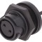 Conector circular mamă 2 pini aurit