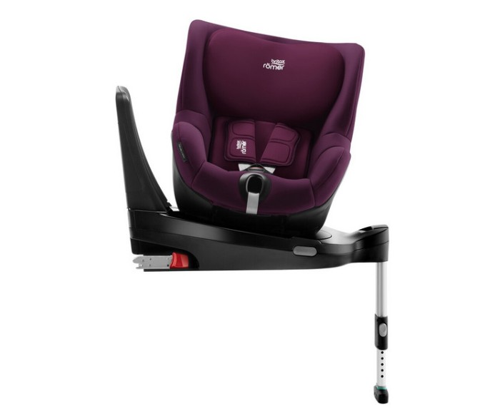 Scaun auto Dualfix I-size Burgundy Red, 0-4 ani, Britax Romer