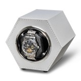 Cumpara ieftin Cutie intors ceas automat iUni, Watch Winder, Piele ecologica, Gri