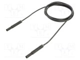 Cablu de măsurare ST&Auml;UBLI 19A 2m mufă banană 4 mm, negru