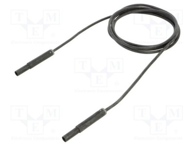 Cablu de măsurare ST&amp;Auml;UBLI 19A 2m mufă banană 4 mm, negru foto
