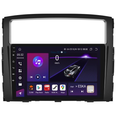 Navigatie Android Dedicata Mitsubishi Pajero (2006 - 2018), 9 Inch, 8Gb Ram, 128Gb stocare, Bluetooth, WiFi, Carplay foto