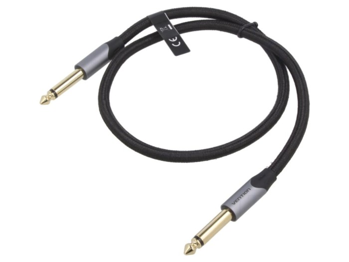 Cablu Audio Jack 6,3mm Aurit 1m