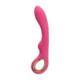 Vibrator TOYZ4LOVERS Handy Wave Grip Small, pentru stimularea punctului G, 10 funcții de vibrație, 18.5 cm, roz cu auriu