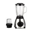 Blender multifunctional, putere 1200W, cu functia de rasnit cafea, 2 recipiente, capacitate 1.5L, 500 ml, 3kg, din metal si plastic, negru