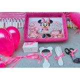 Cumpara ieftin Tavita Mot/Turta, Buretata din Catifea cu 6 Piese - Roz - TPT520