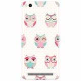 Husa silicon pentru Xiaomi Redmi 4A, Owl Pattern