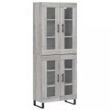 Cumpara ieftin Dulap inalt, gri sonoma, 69,5x34x180 cm, lemn compozit