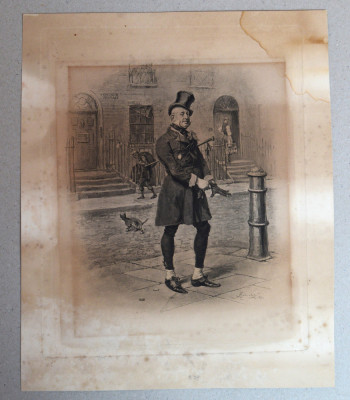 &amp;quot;Un dandy&amp;quot; mezzotinta 1884 foto