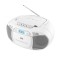 Radio cu casetofon si player CD JVC RC-E451W, 2 x 1.6 W RMS, FM, Bluetooth,