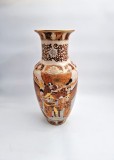 Cumpara ieftin Vaza SATSUMA pictata manual portelan Razboinici Asia Japonia 40 cm impecabila