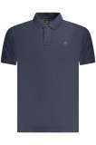 Timberland Tricou polo barbati, cu mini logo brodat, Regular fit, Bleumarin