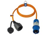 Prelungitor alimentare AS SCHWABE 3G2,5mm&sup2; 1,5m portocaliu 16A cod 62435